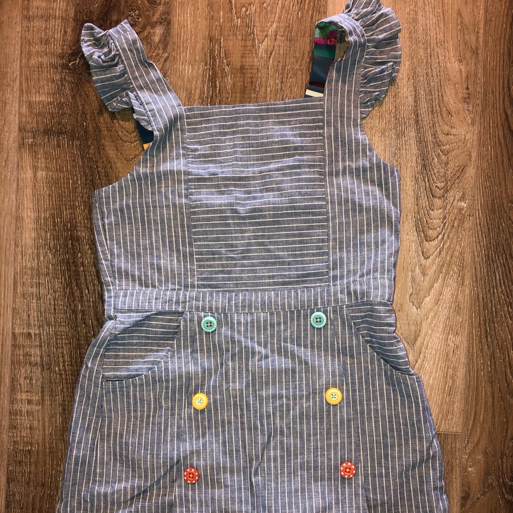 Matilda Jane girls striped overalls
